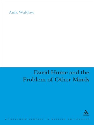 cover image of David Hume and the Problem of Other Minds